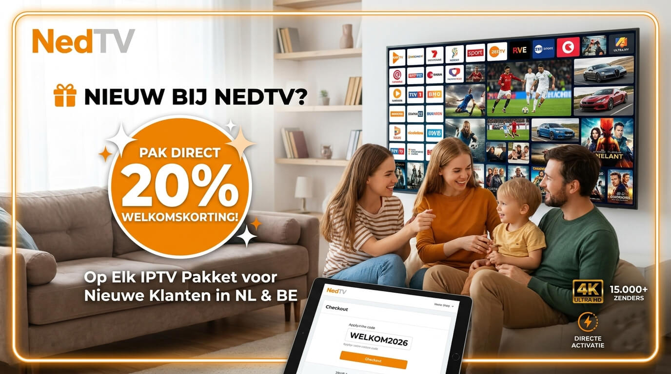 IPTV Pakket Welkomstkorting Actie