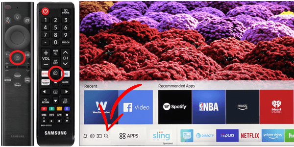 Zoeken op Samsung TV